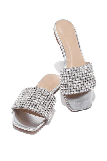 Rhinestone Flat Sandals Lisa-6 Liliana | Shoe Time