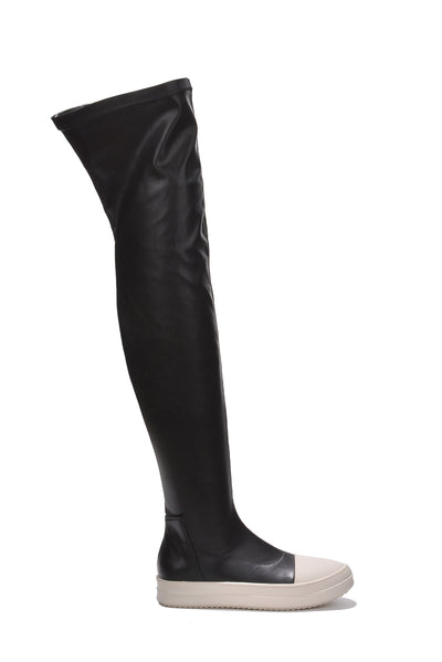 Flat Over The Knee High Boots Lupita Cape Robbin