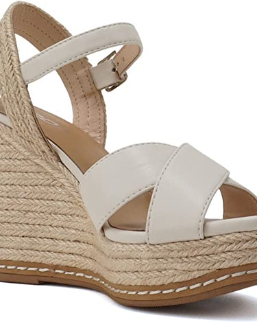 Soda Melany Ankle Strap Espadrille Wedge Sandal | Shoe Time