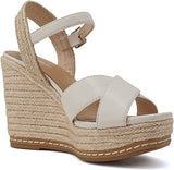 Soda Melany Ankle Strap Espadrille Wedge Sandal | Shoe Time