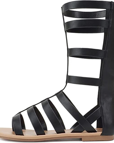 Soda Moxie Mid-Calf Flat Gladiator Sandal | Shoe Time