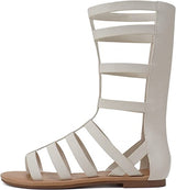 Soda Moxie Mid-Calf Flat Gladiator Sandal | Shoe Time