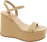 Wedge Platform Sandal with Strap Nala-04 Bamboo | Shoe Time