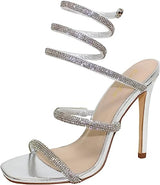 Bonnibel Rhinestone Spiral High Heels Patricia-1 | Shoe Time