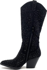 Rhinestone Western Cowboy Pull-on Boots River-11 | Shoe Time