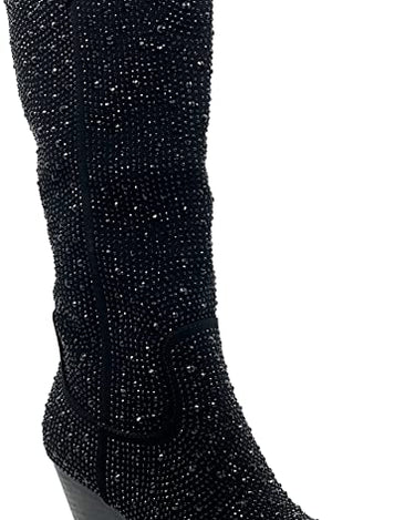 Rhinestone Western Cowboy Pull-on Boots River-11 | Shoe Time