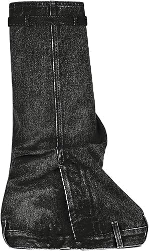 Fold Over Denim Padlock Platform Boots Smarty Pants