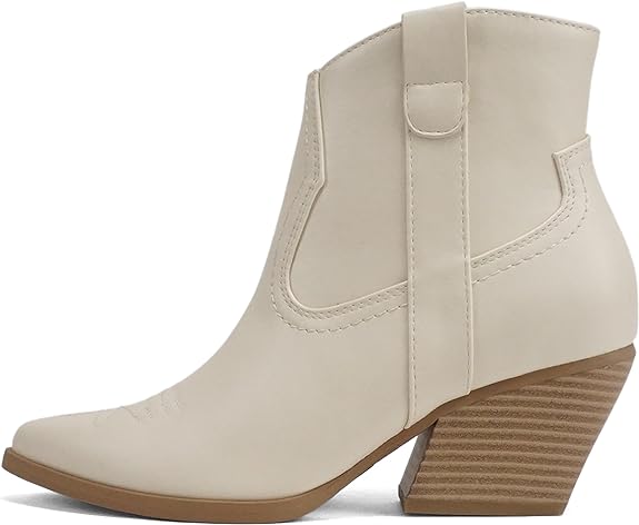 Soda Abeam Western Ankle Pointed Toe Bootie