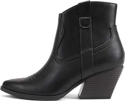 Soda Abeam Western Ankle Pointed Toe Bootie