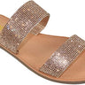 Soda Shoes Rhinestone Slide Sandals in Silver Among | Shoe Time