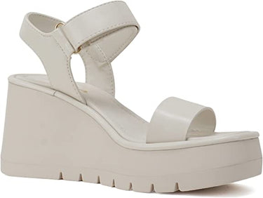 Soda Hitto Strap Lug Sole Wedge Sandal | Shoe Time