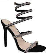 Bonnibel Rhinestone Spiral High Heels Patricia-1 | Shoe Time