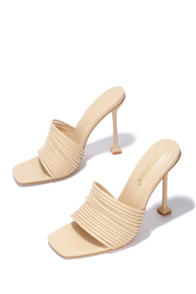 Strappy Shoes Square Open Toe Heel Sandals | Shoe Time