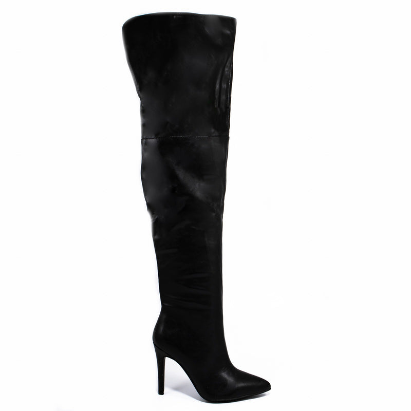 Over the Knee Pointed Toe Stiletto Heel Boots Danger – Shoe Time
