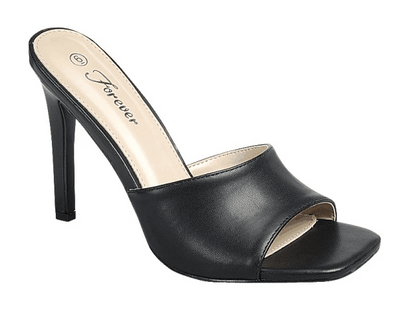 Forever Limited-96 Women's Open Toe Heeled Mule Heels