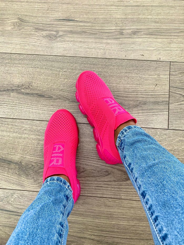 Hot Pink Air Comfortable Sneakers 3097