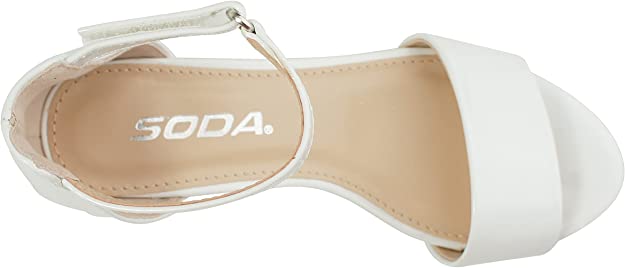 SODA niños/niñas/niñas KICK-2 banda ancha suela cómoda con correa de tobillo de Velcor tacón de bloque contra espalda sandalias de moda Zapatos 
