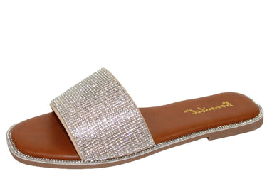 Silver Rhinestone Flats Amita-3