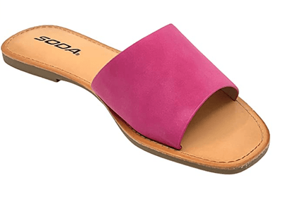 Soda Airway Women's Slip on Casual Flat Slide Sandals