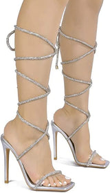 Rhinestone Lace Up Heel Bellisimo by Cape Robbin | Shoe Time