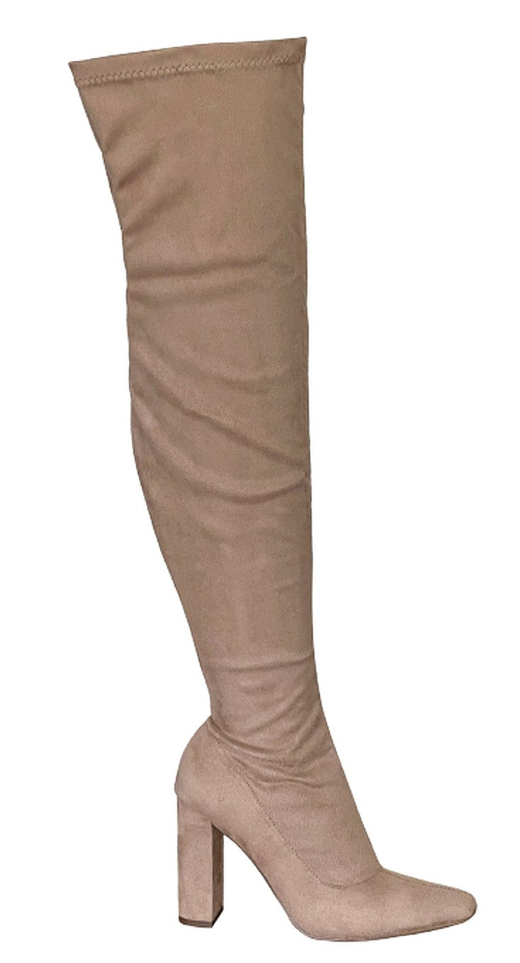 Liliana Bulgari-1 Thigh High Over Knee Stretchy Boots