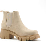 Beige Lug Boots | Shoe Time