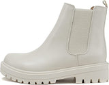 White Soda Pilot Ankle Boots