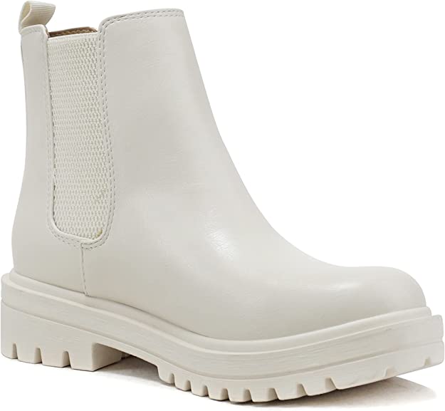 White Soda Pilot Ankle Boots
