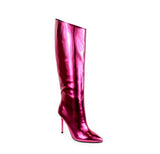 Pink Knee-High-Boots-Metallic Frenzy-1 by Liliana | Shoe Time