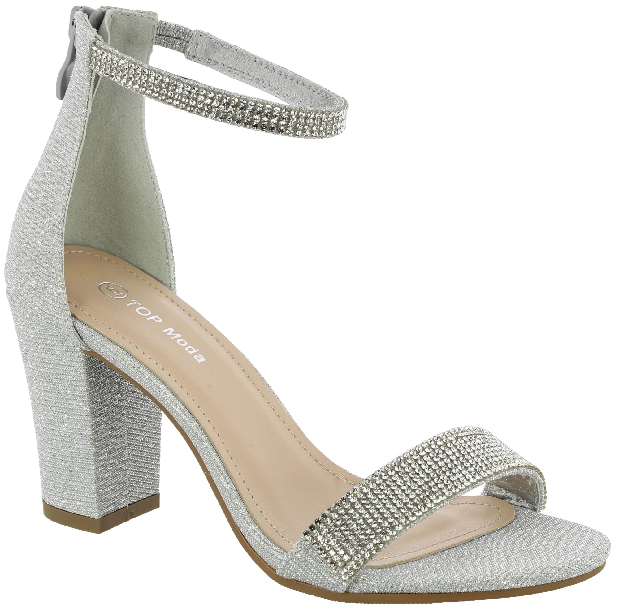 party dress heels Women's High Heels with Diamond Point Toe Party Shoes, Nude / UK4/EUR37/US6 / 8cm