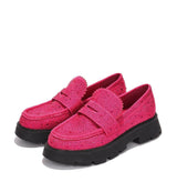 Pink Rhinestone Loafers Gently | Shoe Time