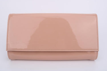 Nude Patent fold down clutch purse