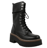 Mid Calf Platform Boot Soda Shoes