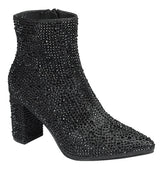 Crystal Booties Forever Iceberg-12 Black