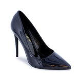 Black Metallic Patent Pumps Kimye-66 | Shoe Time