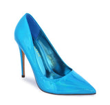 Blue Metallic Patent Pumps Kimye-66 | Shoe Time