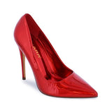 Red Metallic Patent Pumps Kimye-66 | Shoe Time