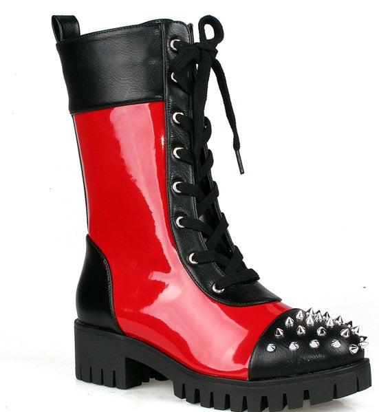 LEON-1 Lace up Spikes Boot