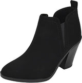 Low Ankle Bootie V Cut Sense by Soda Black