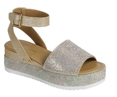 Rhinestone Ankle Strap Luxury-96 | Shoe Time