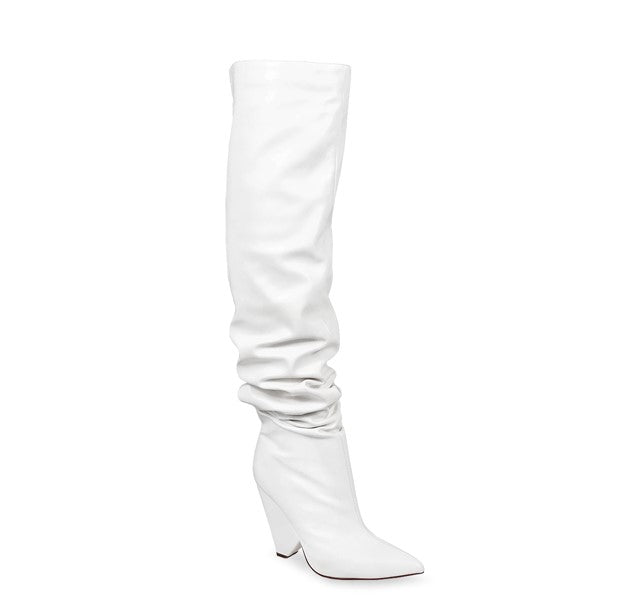 White High Heel Boot Nano-2 by Liliana