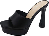 Open Toe Slip On Heels Aura-06 Anne Michelle | Shoe Time