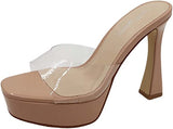 Open Toe Slip On Heels Aura-06 Anne Michelle | Shoe Time