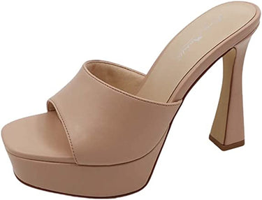 Open Toe Slip On Heels Aura-06 Anne Michelle | Shoe Time