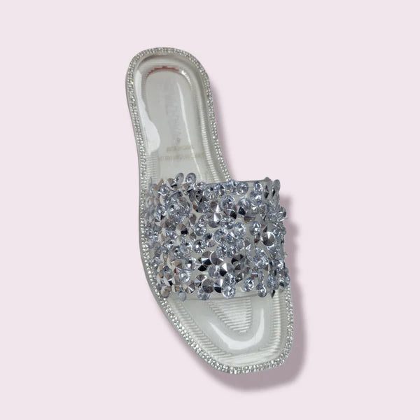 Jelly Open Toe With Sequin Sandals