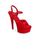 Velvet Platform Heels Rowdy-1 | Shoe Time