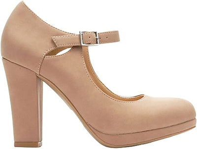 Rose Taupe Women's Comfort High Heels | Shoe Time