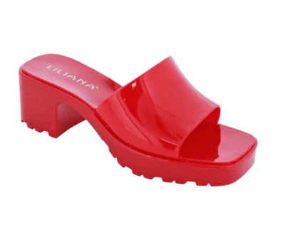 Liliana Rude-1 Jelly Slide Heel Sandals