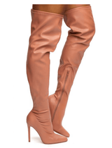 Rose Thigh High Heel Boots