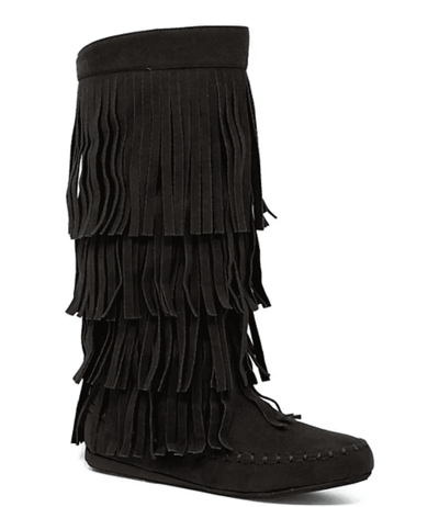 Yoki Mudd-55 Tall Fringe Fashion Boots (ORDER ONE SIZE UP)
